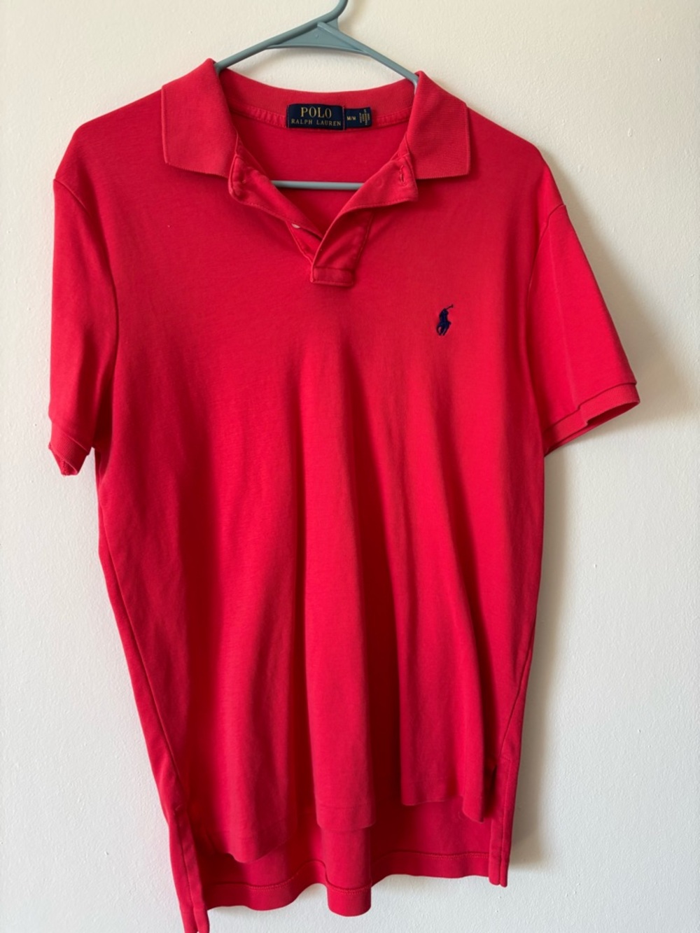 Polo by Ralph Lauren Red Polo Shirt with Navy Logo